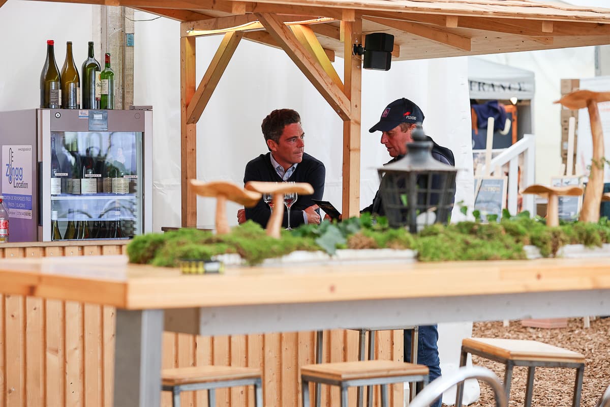The bar in the village of tents