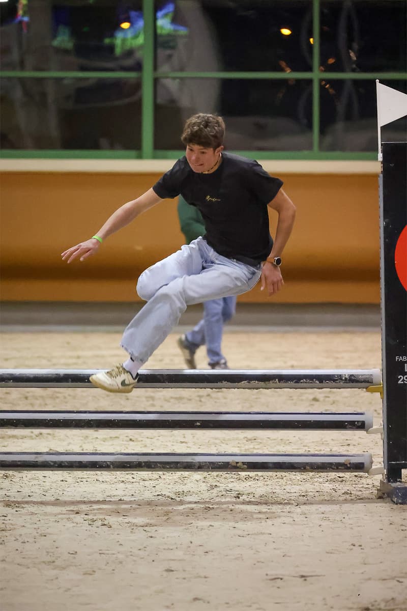 The fun class — a human hurdle