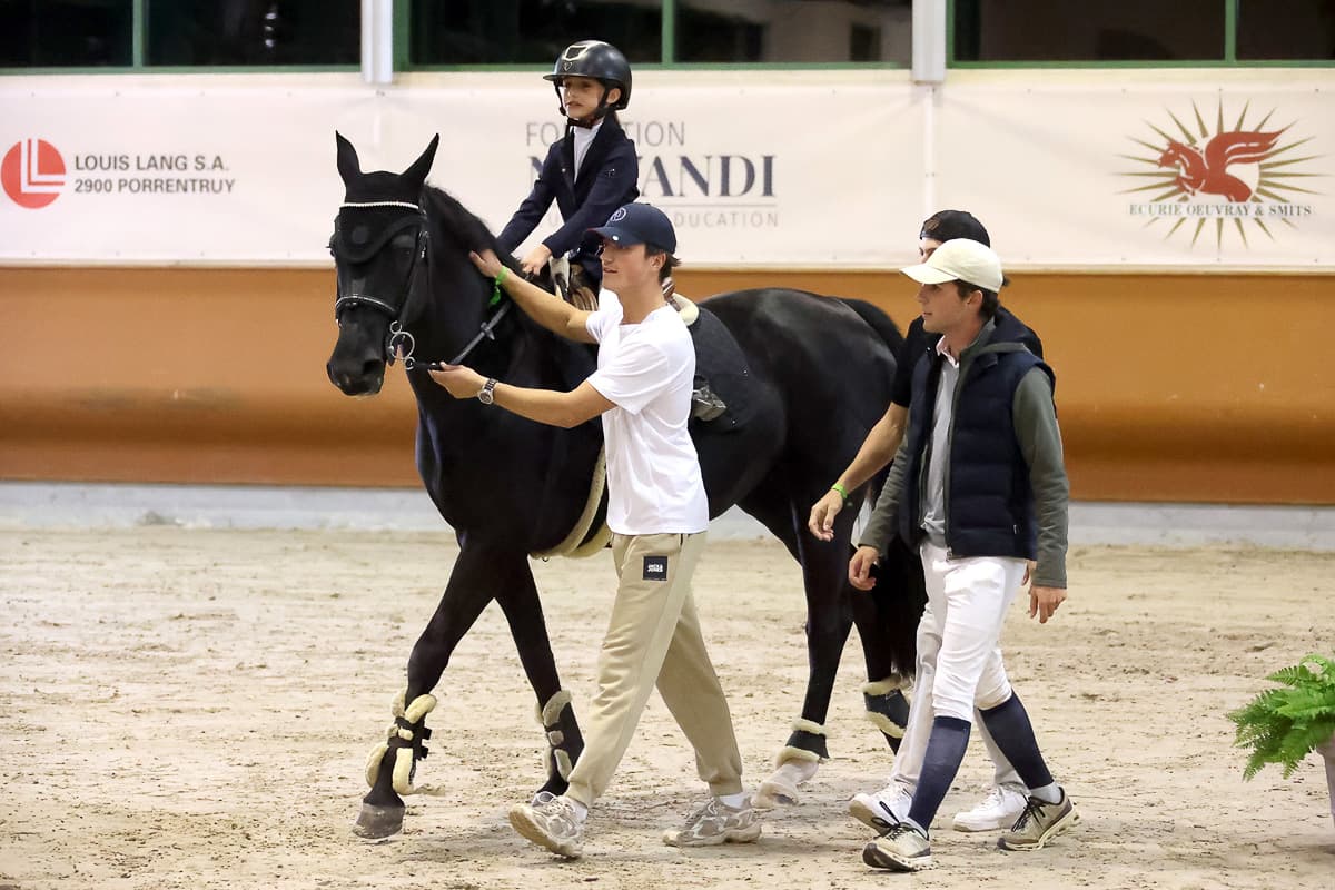 The lead-rein class for the youngest riders