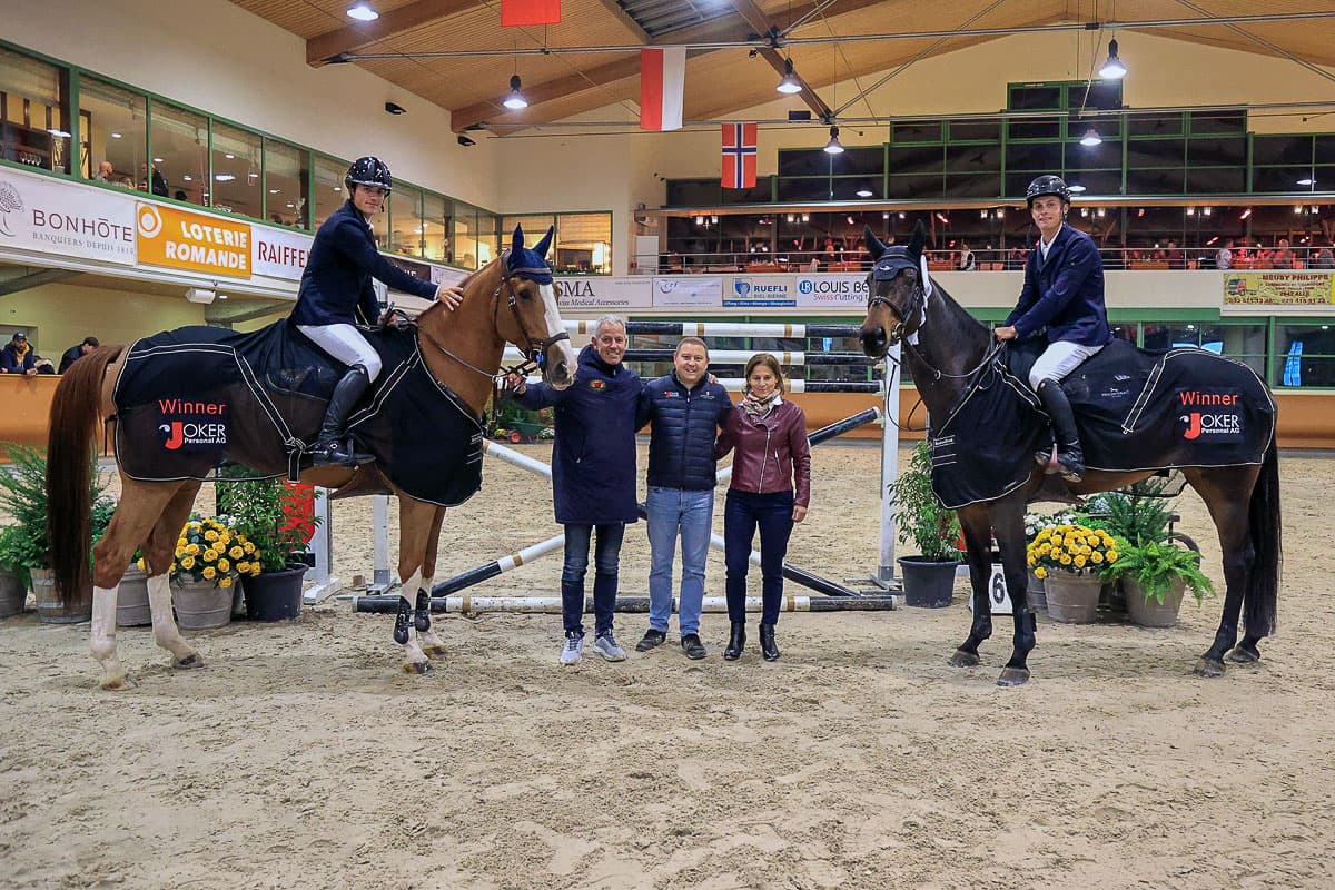 Two winners honoured in the arena