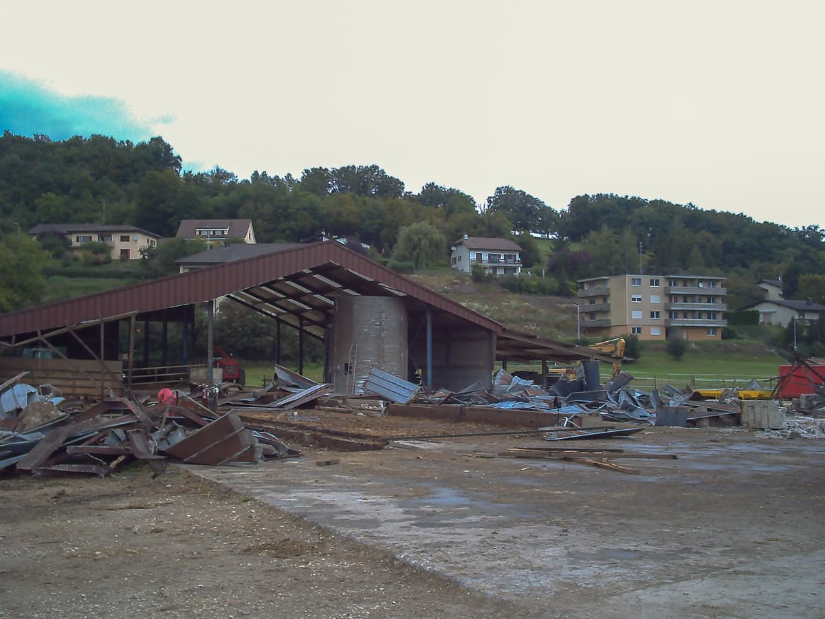 Demolition of the old barn, where it all began