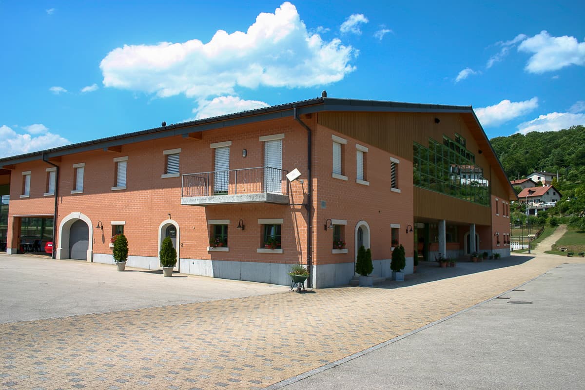 The main building in summer