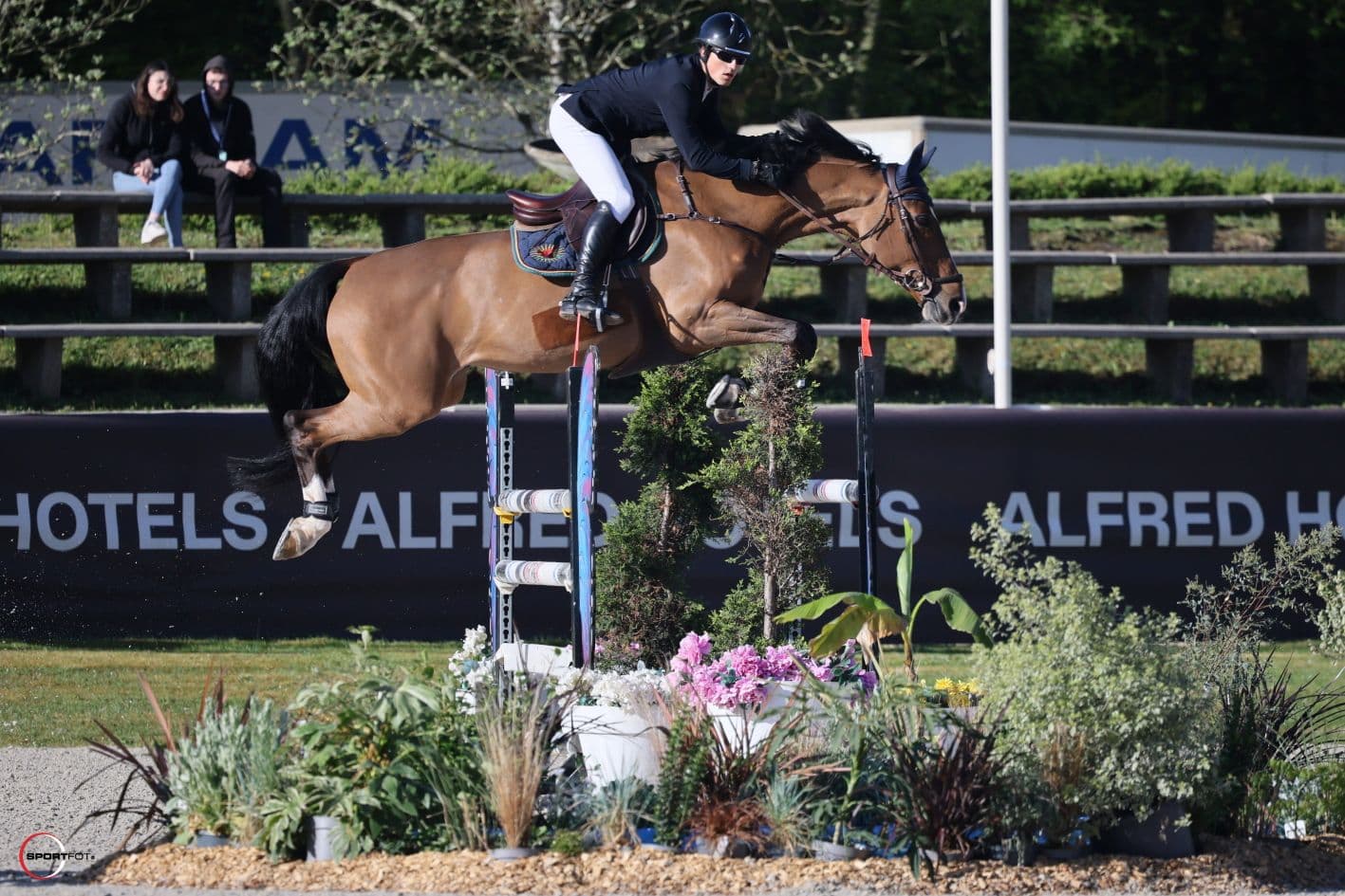 On course at an international outdoor show